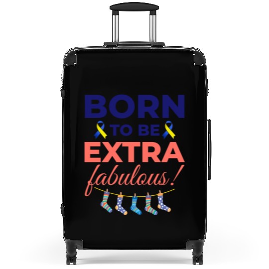 Down Syndrome Awareness Extra Fabulous Suitcases