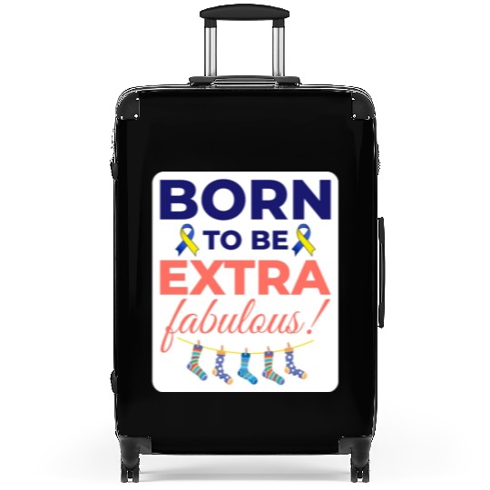 Down Syndrome Awareness Extra Fabulous Suitcases