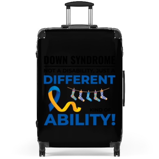 Down Syndrome Awareness Different Ability Suitcases
