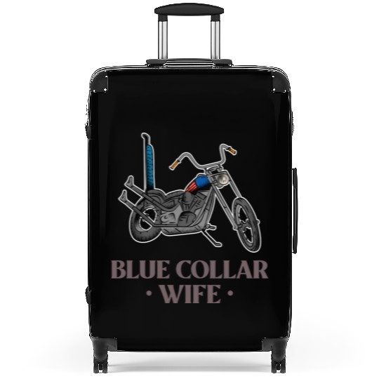 Blue Collar Wife Motorcycle Suitcases
