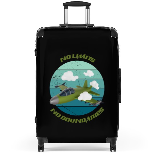 No Limits No Boundaries Jet Design Suitcases
