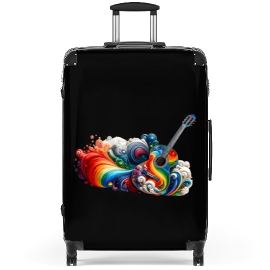 Retro Style Guitar for Guitarists Suitcases