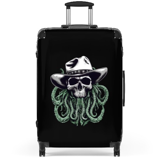 Skull and Tentacles - Weird Wild West Fusion Suitcases