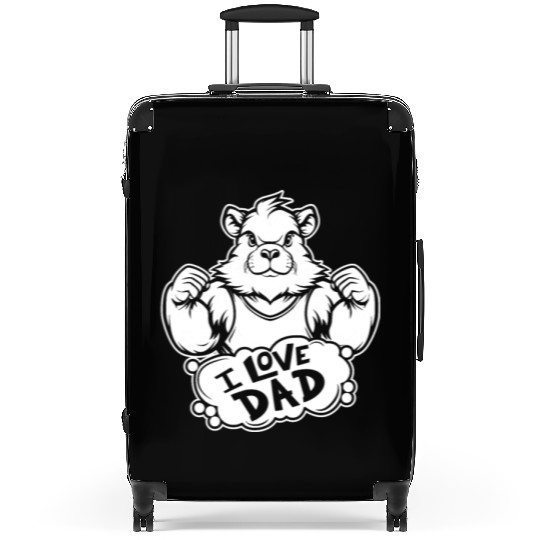 Guinea Pig Cavy I Love Dad Suitcases