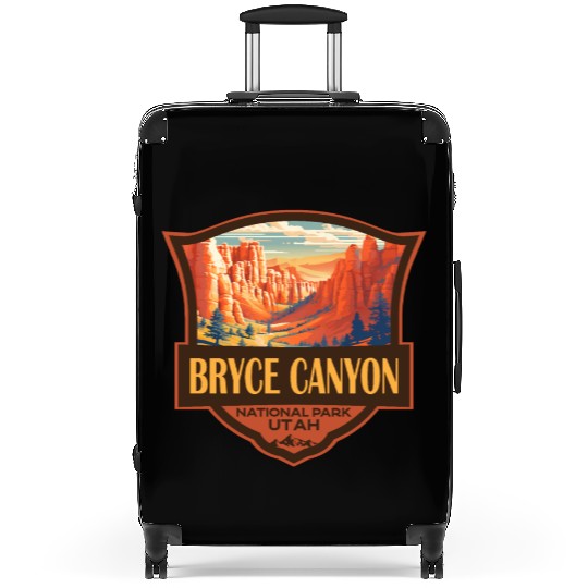 Bryce Canyon National Park Travel Retro Badge Suitcases
