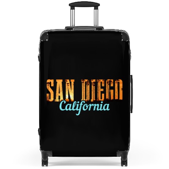 San Diego California Vintage Souvenir Suitcases
