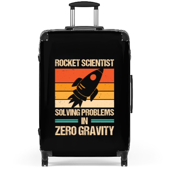 Rocket Scientist Retro Zero Gravity Vintage Suitcases