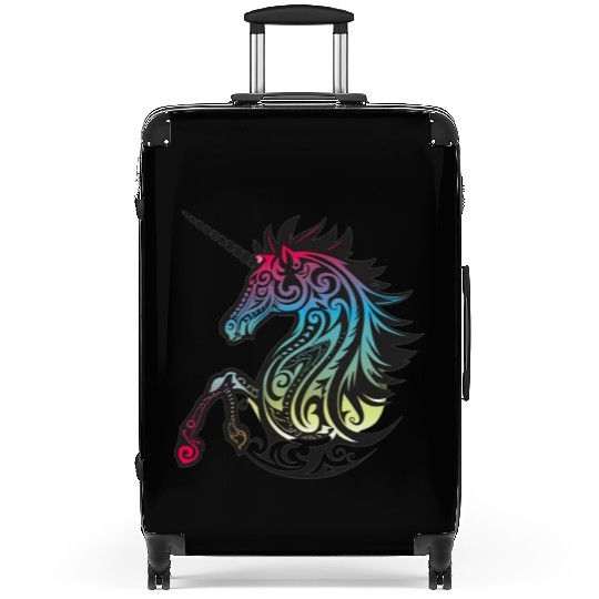 Mystical Rainbow Unicorn Art Suitcases