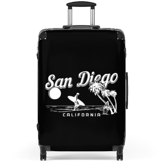 San Diego California Vintage Souvenir Suitcases