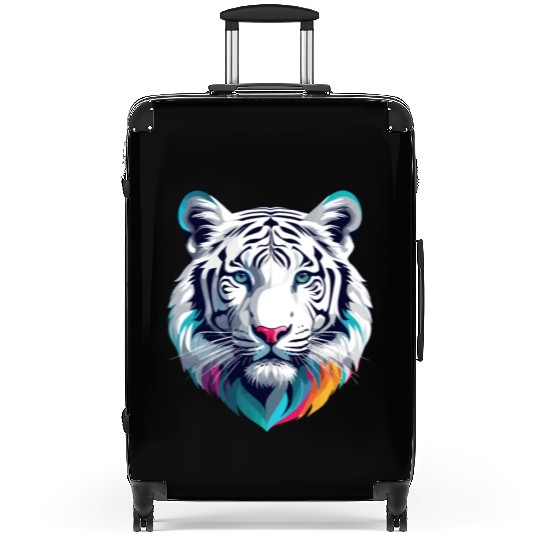 Bengal White Tiger Suitcases