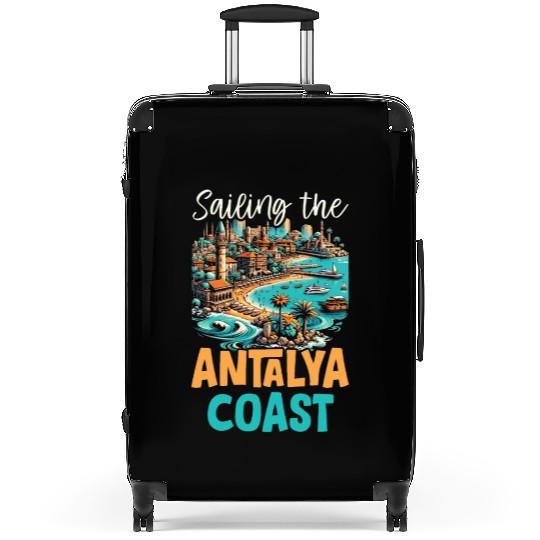 Antalya Turkey Travel Vacation I Love Turkey Suitcases