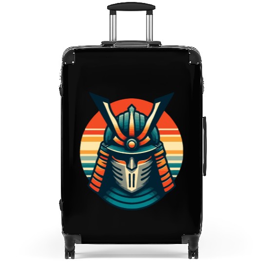 Retro Samurai Vector Art Suitcases