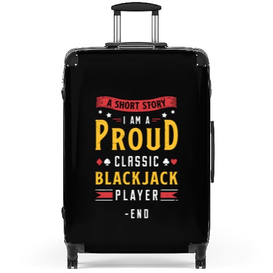 Classic Blackjack A Short Story I Am A Card Player Suitcases