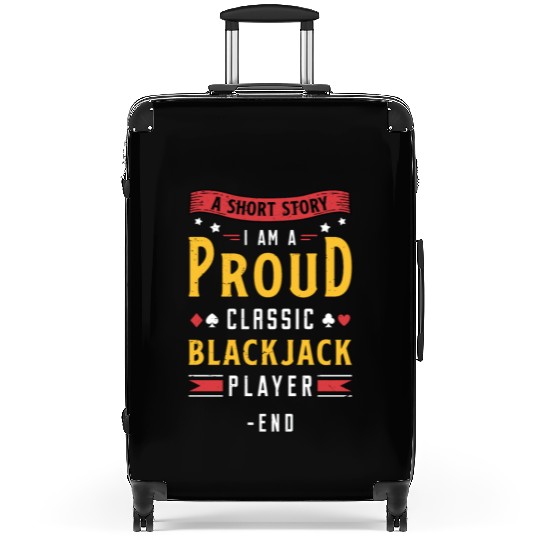 Classic Blackjack A Short Story I Am A Card Player Suitcases