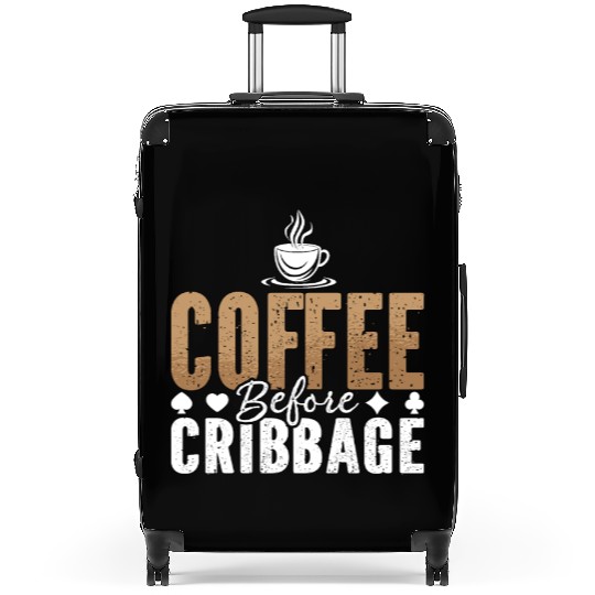 Cribbage Player Coffee Board Game Coffee Lover Suitcases