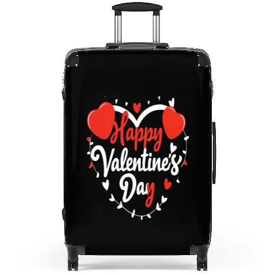 Happy Valentine's Day Suitcases for Men and Women