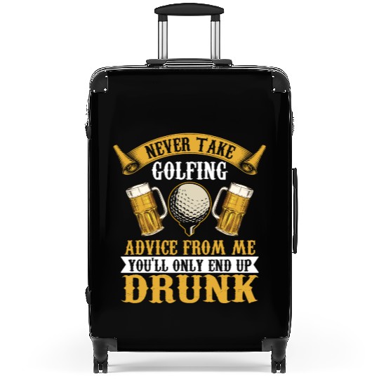 Funny golf beer golfing Suitcases