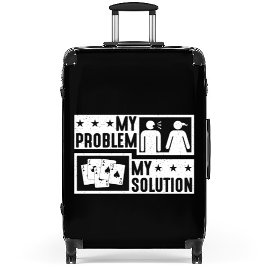 Euchre Player My Problem My Pictogram Mom Dad Suitcases