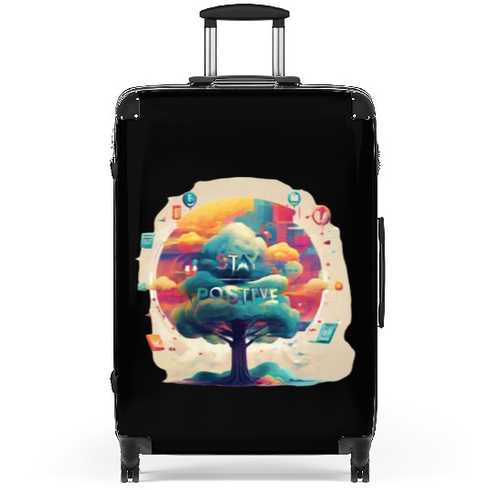Stay positive Suitcases