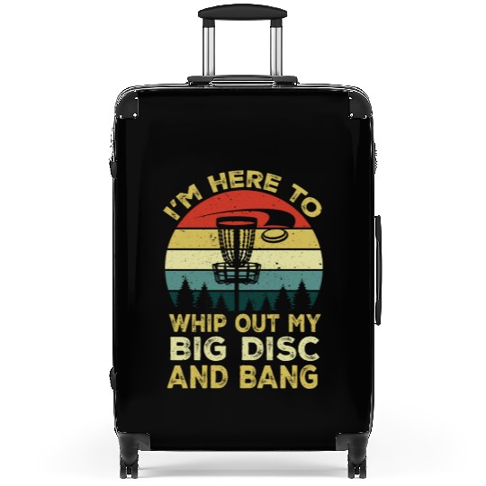 Disc Golf Funny Frisbee Golf Flying Disc Suitcases