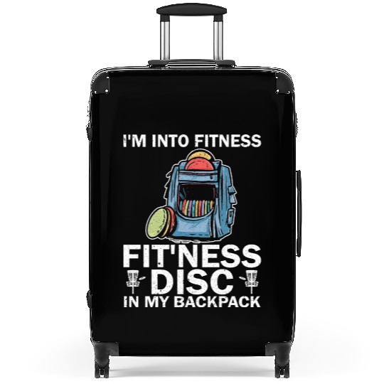Funny Disc Golf Frolf Player Disc Golfer Suitcases