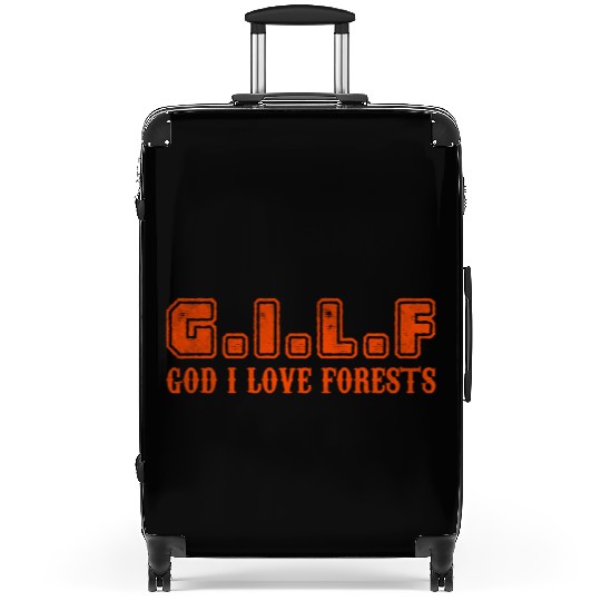God I love forests Suitcases