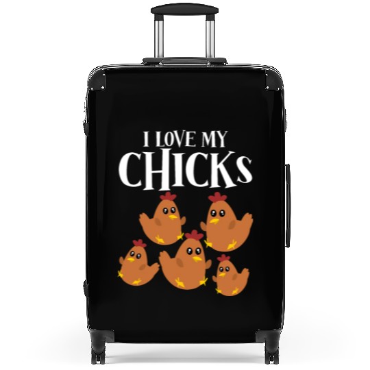 Poultry Farmer Chicken Farm Chickens Suitcases