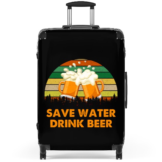 Save Water Drink Beer Suitcases