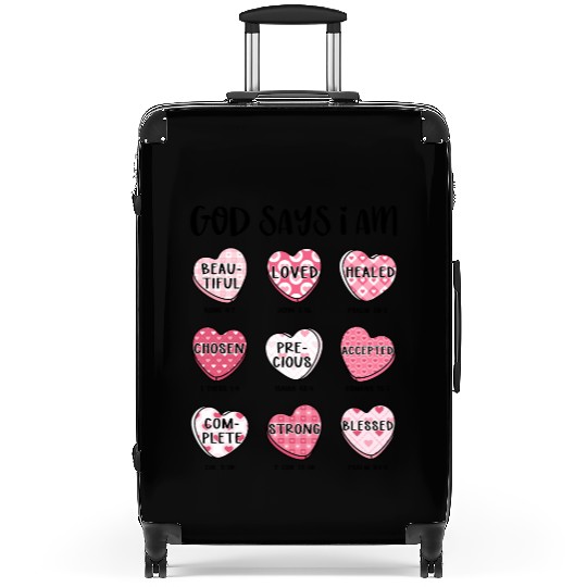 God says I am Precious Suitcases
