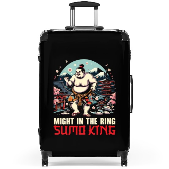 Sumo Wrestler Japanese Wrestling Sumo Wrestling Suitcases