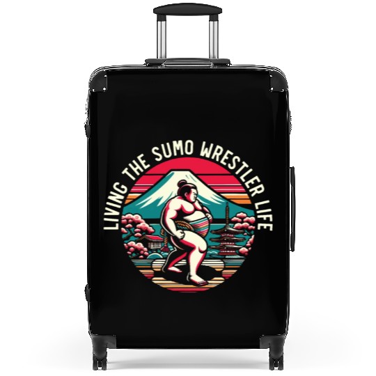 Sumo Wrestler Japanese Wrestling Sumo Wrestling Suitcases