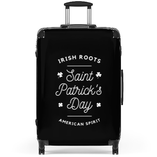 Cool St Patrick's Day Typography With Clover Suitcases