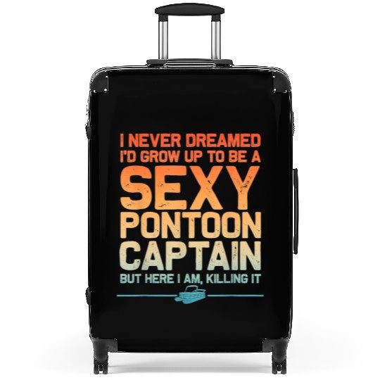 Sexy Pontoon Captain Suitcases