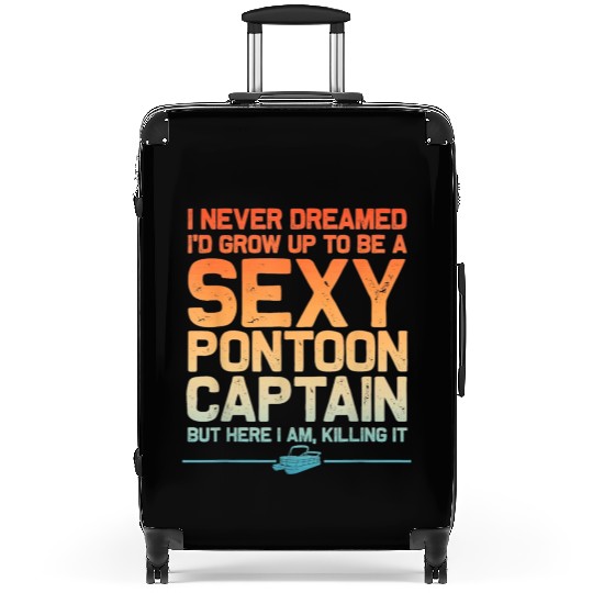 Sexy Pontoon Captain Suitcases