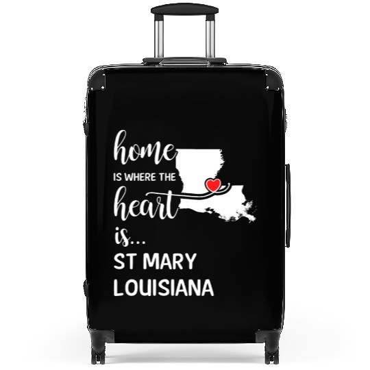 St Mary County Louisiana Is Where My Heart Is Gift Suitcases