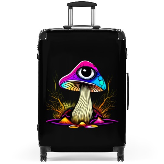 Mushroom With Single Eye Suitcases