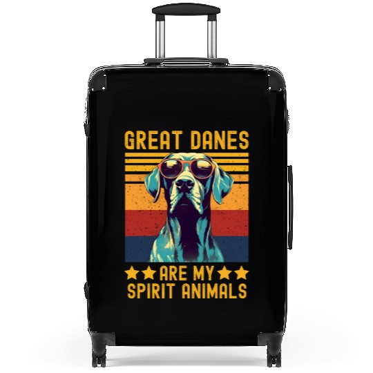 Great dane sunglasses retro Suitcases