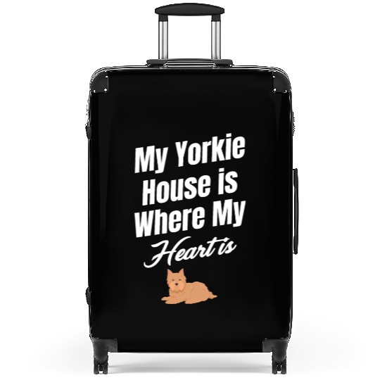 My Yorkie House Is Where My Heart Is Weimaraner Suitcases