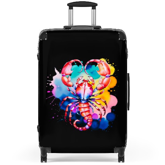 Color splash zodiac: Scorpio Suitcases