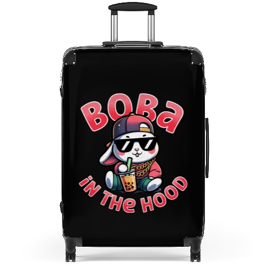 Boba in the Hood: Cool 90's Hip Hop Bubble Tea Rab Suitcases