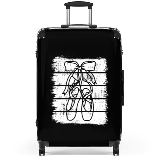 Ballet shoes and Ribbon Sketch Suitcases