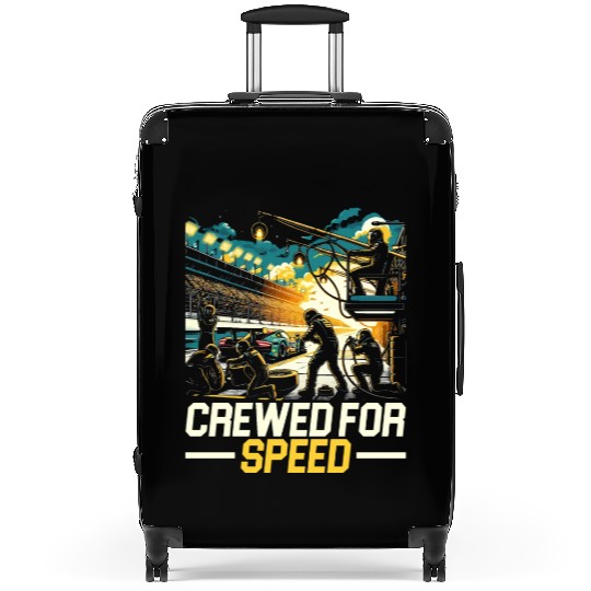 Pit Crew Race Car Racing Race Track Motorsport Suitcases