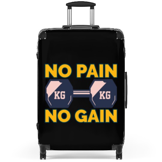 No Pain No Gain Suitcases
