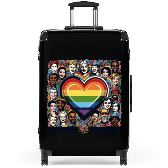 Love Wins LGBT Pride Month Celebration Design Suitcases