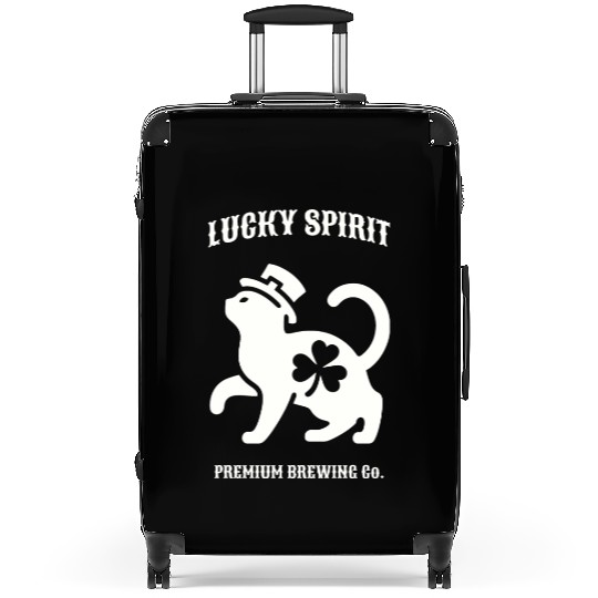 St Patricks Lucky cat Green Suitcases