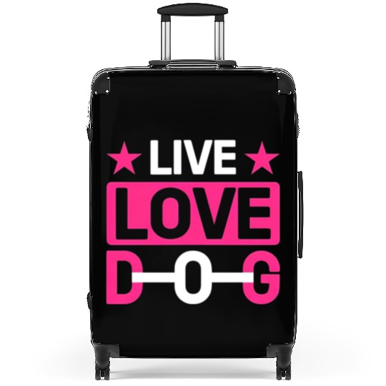 Live love Dog Suitcases