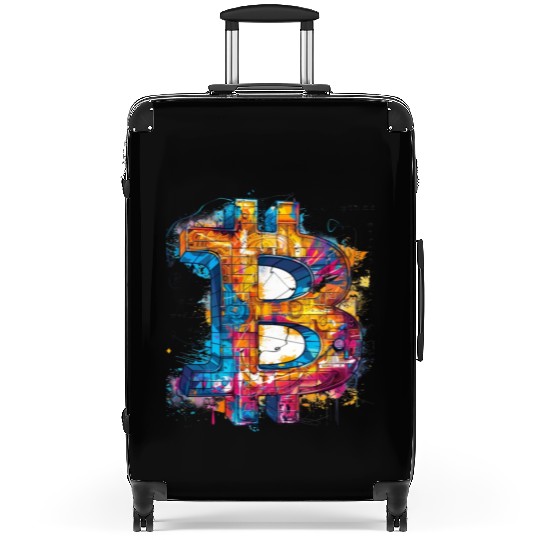 Pi day 3.14 Math Teacher Crypto Bitcoin Holder Suitcases