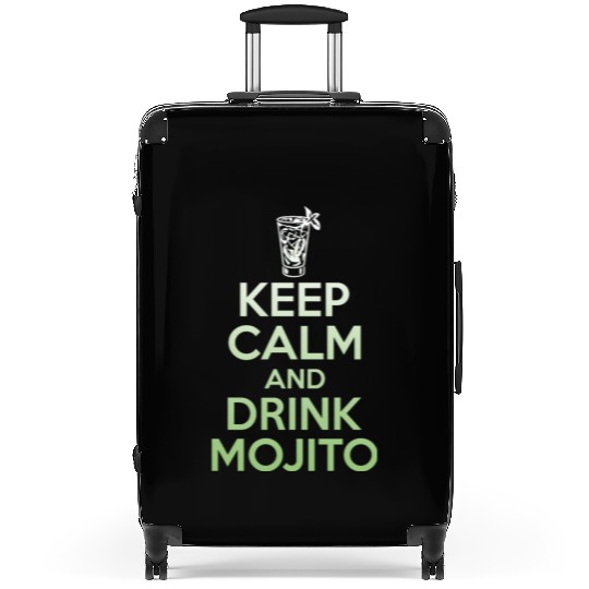 Keep Calm And Drink Mojito Suitcases - Funny Rum