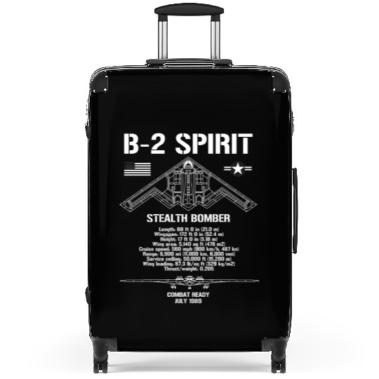 B-2 Spirit Stealth Bomber Specs Military Aircraft Suitcases