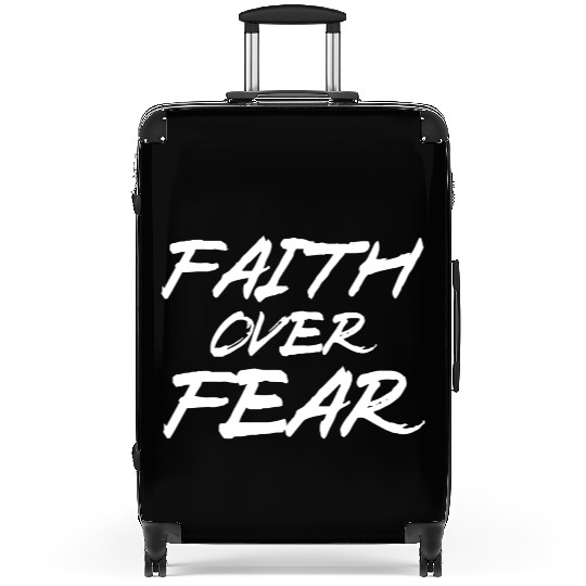FearlessFaith Design: Embrace Faith Over Fear Suitcases